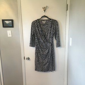 AA Studio Black Faux Wrap Dress